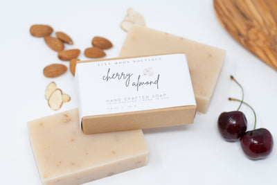 Cherry Almond Hand Crafted Cold Processed Soap
