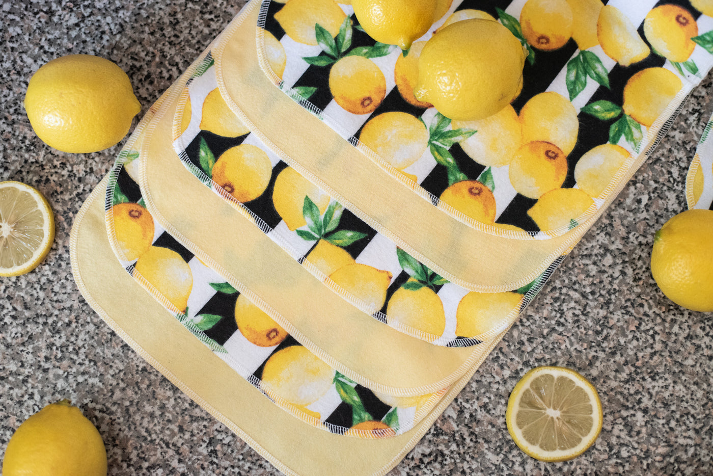Lemon Reusable Kitchen Cloths