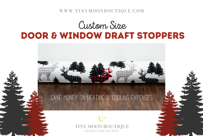 Winter Woodland Door draft blocker